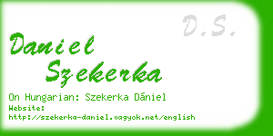 daniel szekerka business card