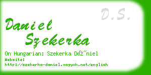 daniel szekerka business card